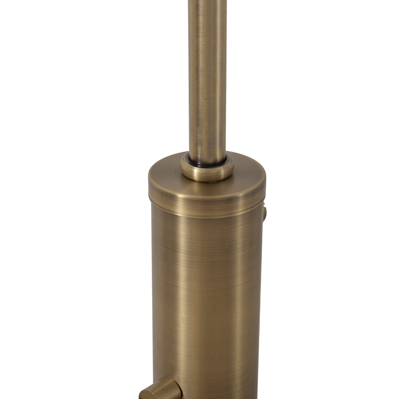 Palm Springs 1 Light Arc Floor Lamp – 87″, Weathered Brass & Blue Tonal Shades, Marble base, Dimmer Switch