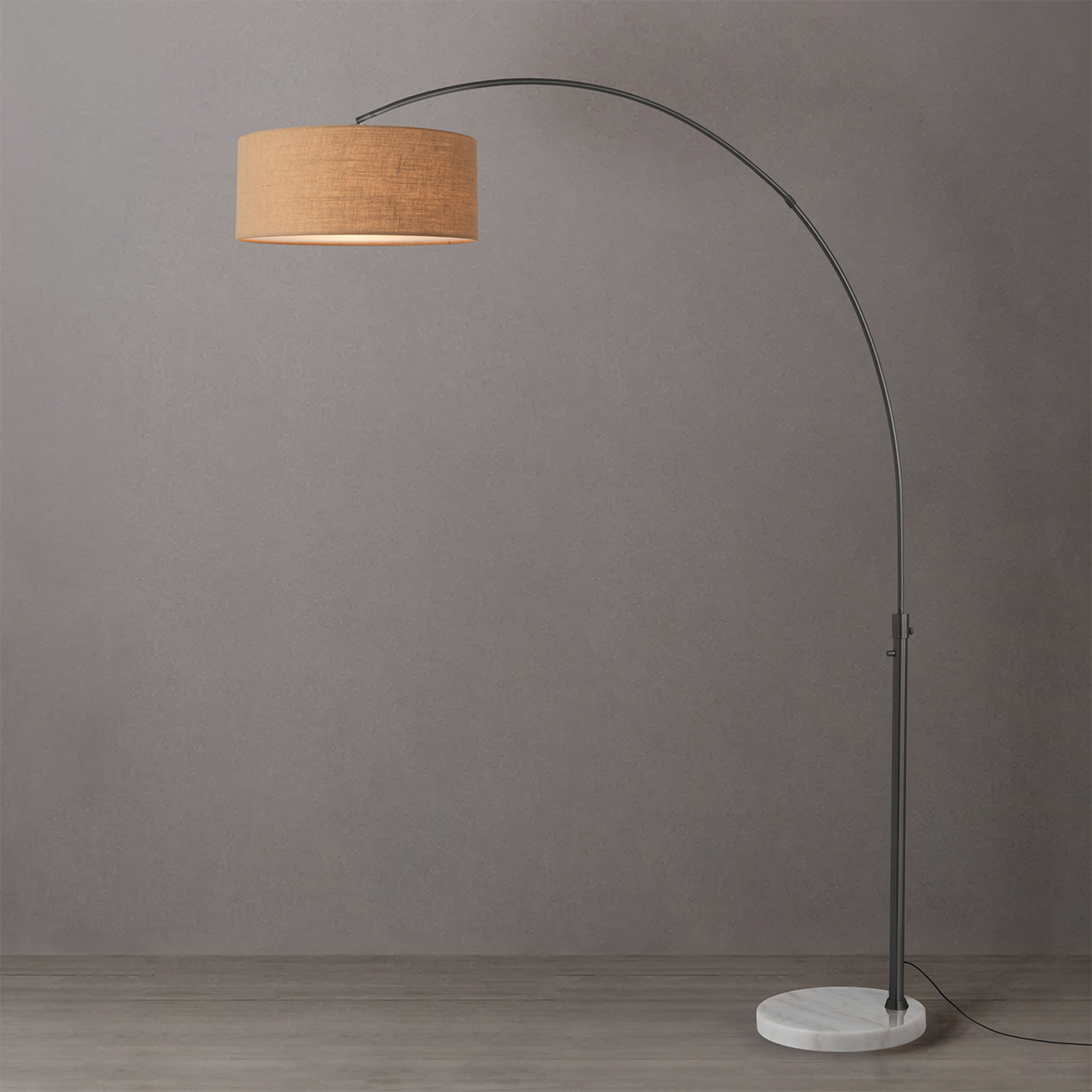 Float 92″H 1-Light Arc Lamp