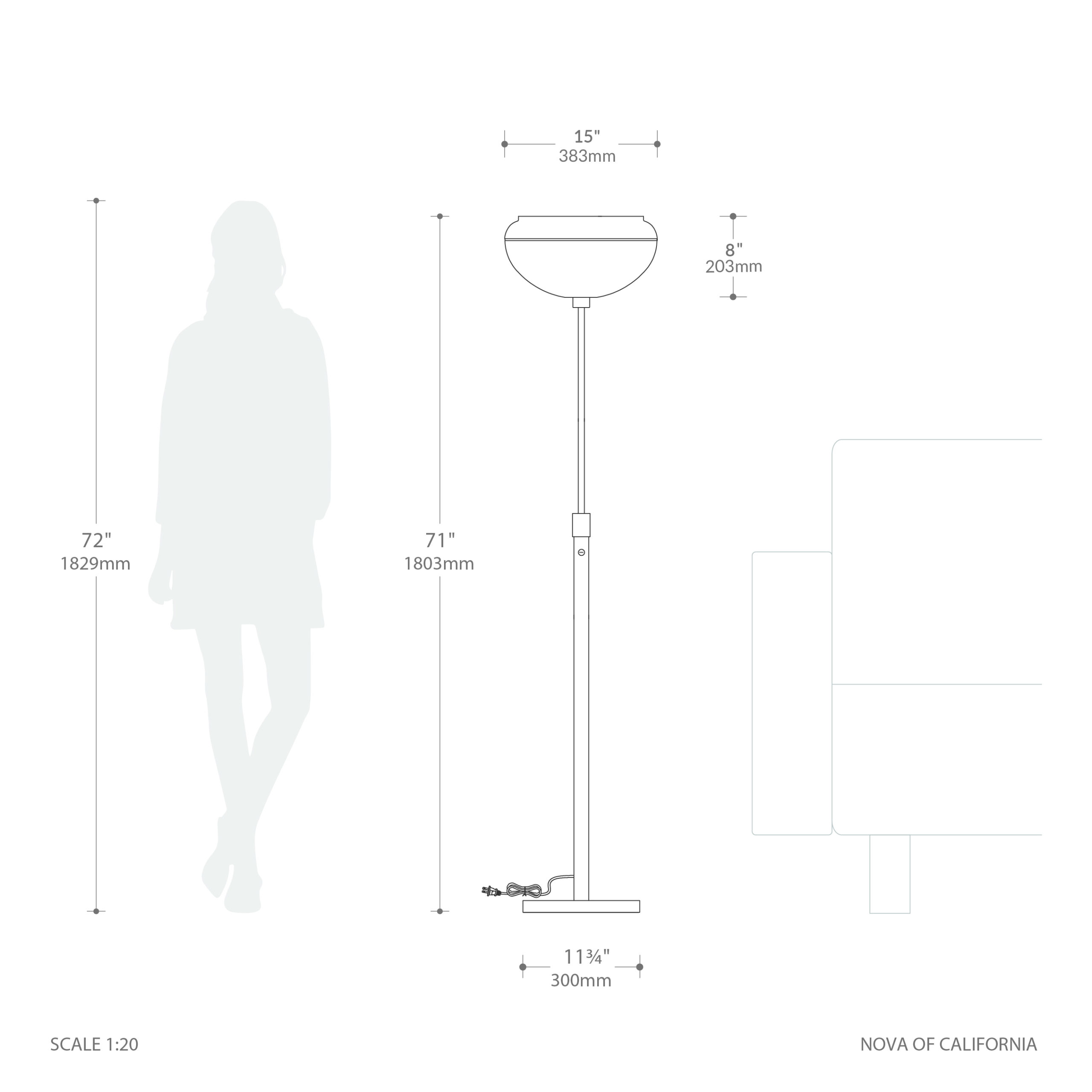 Torchiere Morelli Lamp