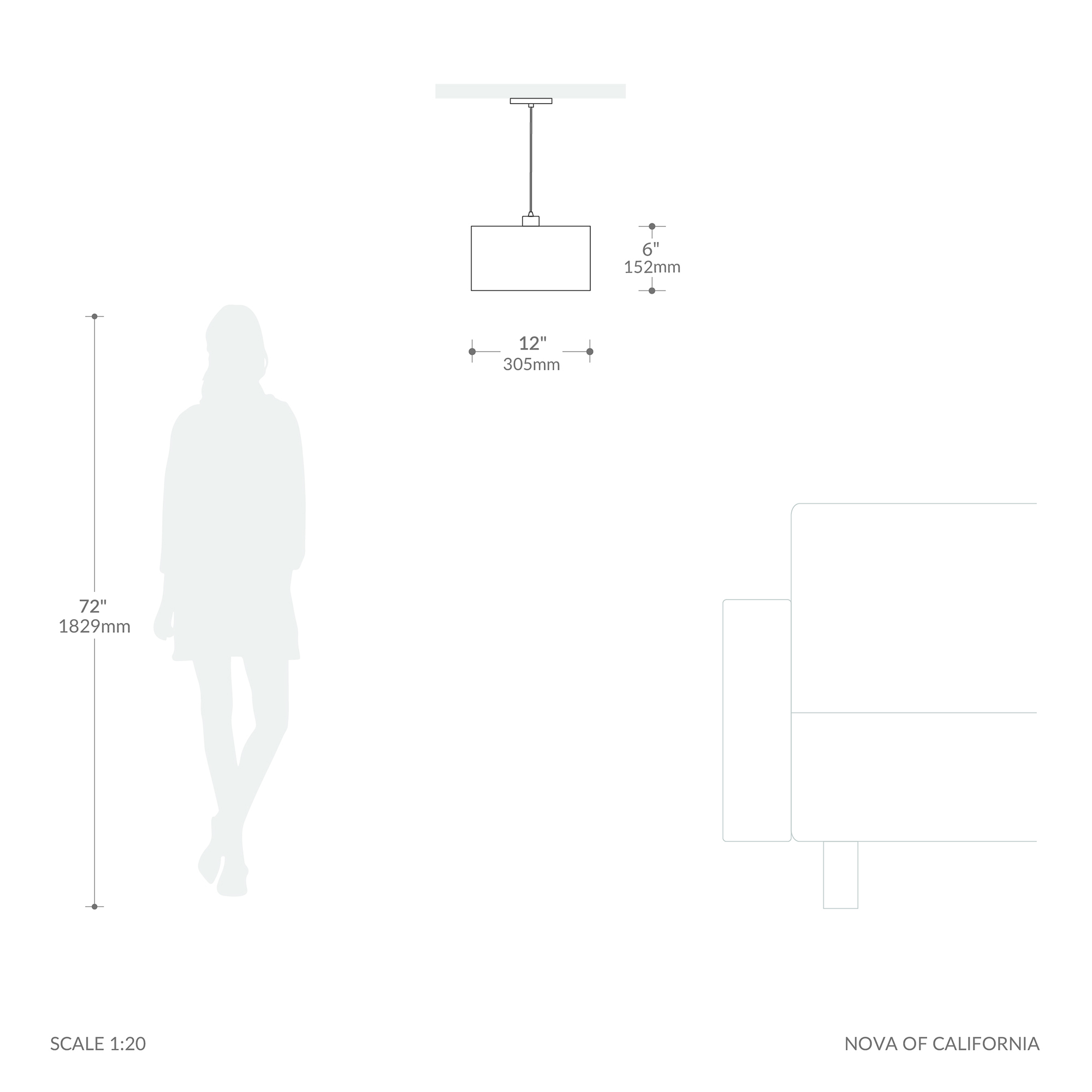 Pendant Canopy Tambo Lamp